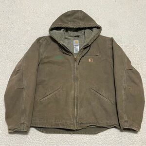 Carhartt Sierra Jacket Sherpa Lined Mens XL J141 MRH Marsh Brown